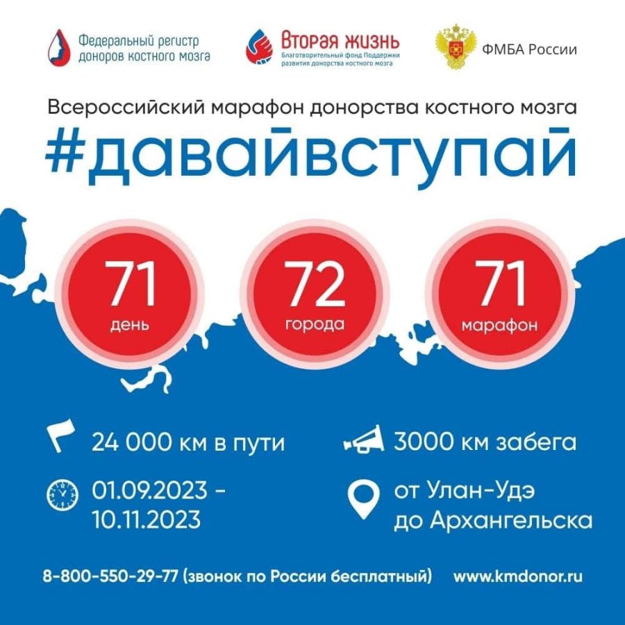  Всероссийский марафон доноров костного мозга